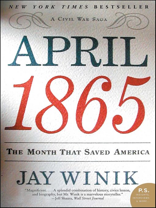 Title details for April 1865 by Jay Winik - Wait list